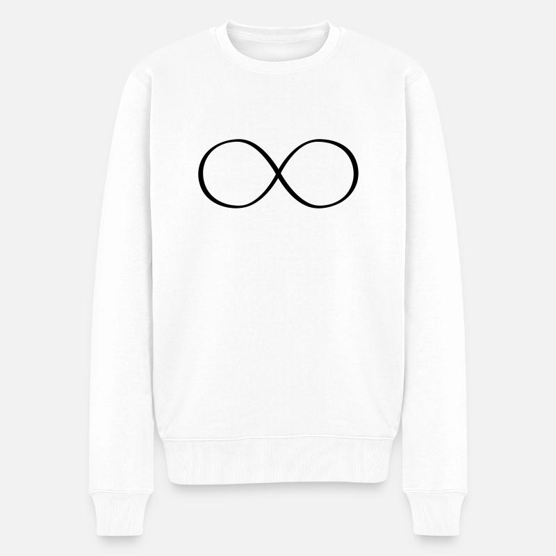 infinity_sign_f1 - Pull Premium bio Homme - blanc