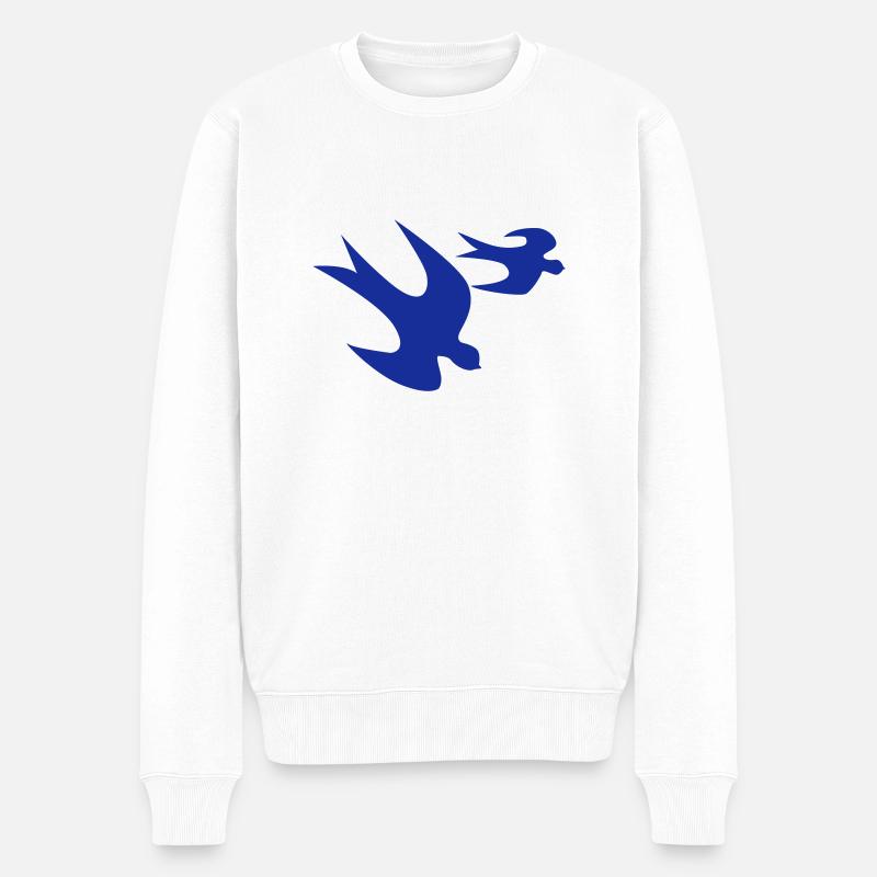 oiseau bleu - Pull Premium bio Homme - blanc