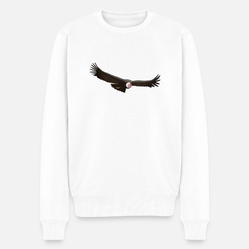 Condor 01 - Pull Premium bio Homme - blanc
