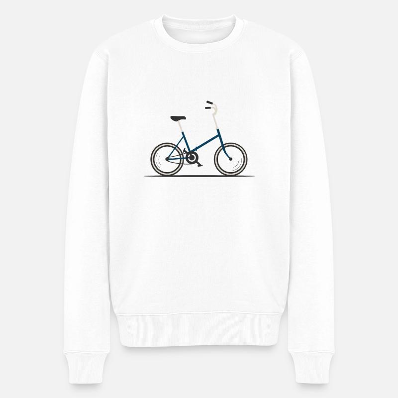 Klapprad - Männer Premium Bio Pullover - Weiß