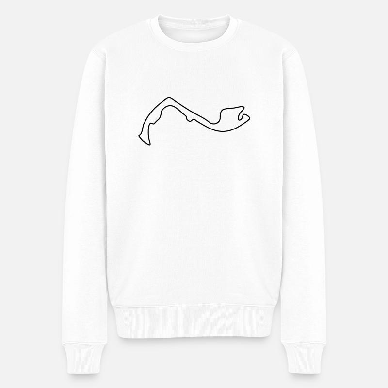 Monaco Circuit - Pull Premium bio Homme - blanc