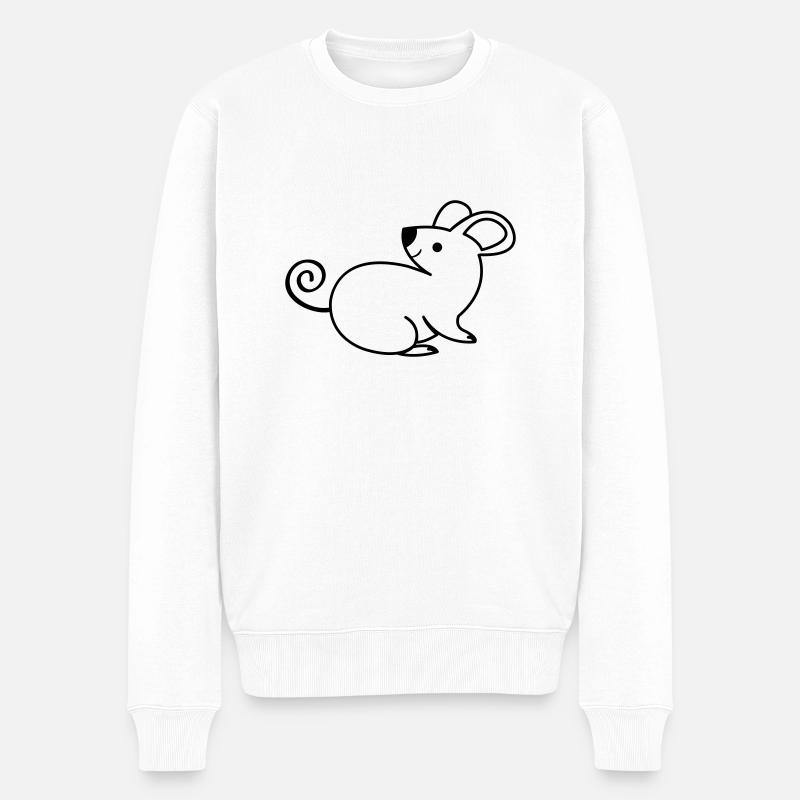 Souris - Pull Premium bio Homme - blanc