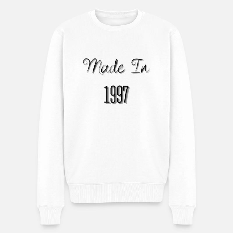 Créé en 1997 - Pull Premium bio Homme - blanc