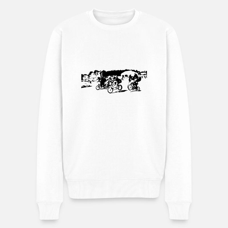 bmx - Pull Premium bio Homme - blanc