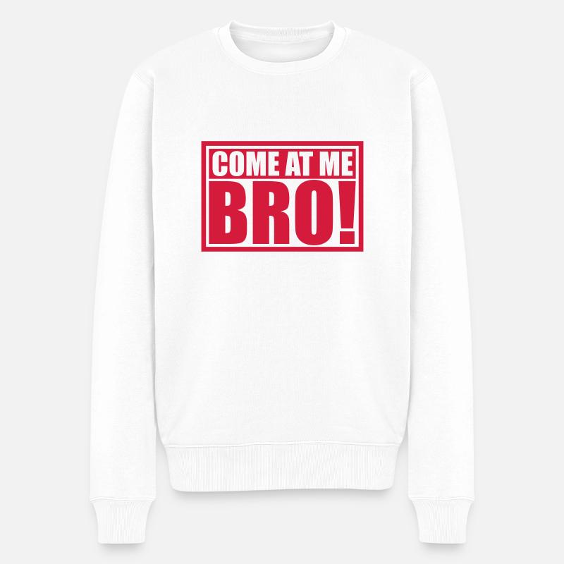 Viens à moi bro - Pull Premium bio Homme - blanc