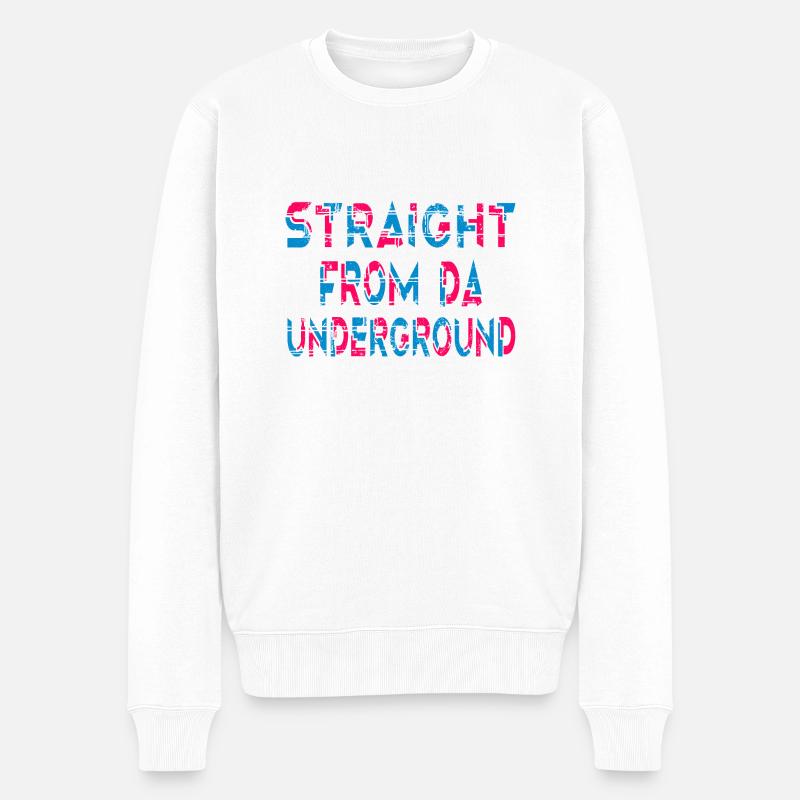 Directement de Da Underground - Pull Premium bio Homme - blanc