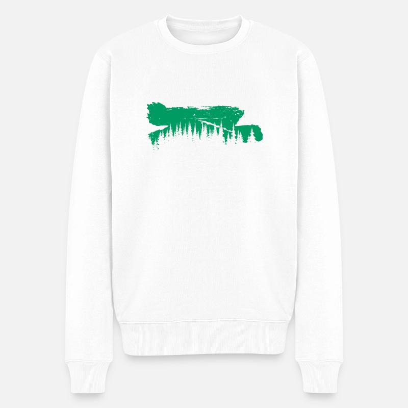 Forestier forestier forestier - Pull Premium bio Homme - blanc