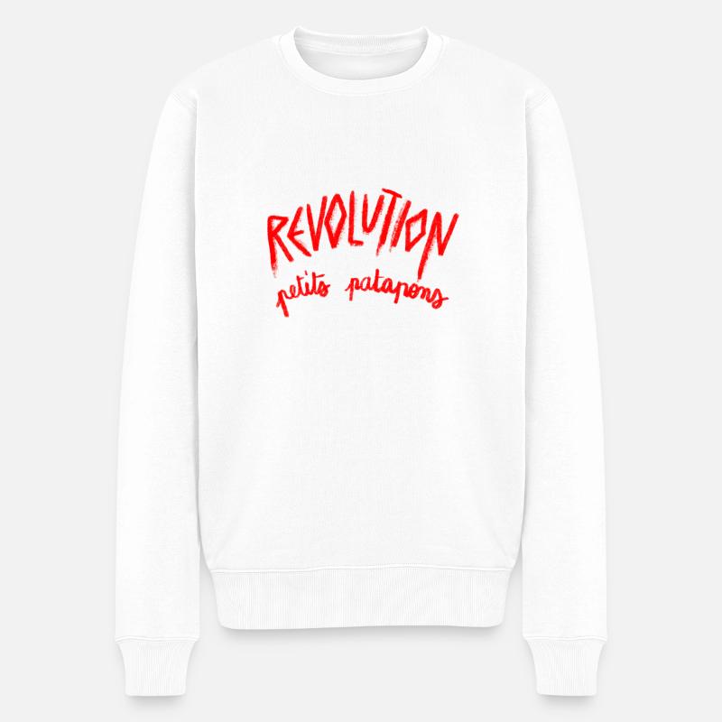 Révolution petits patapons - Pull Premium bio Homme - blanc