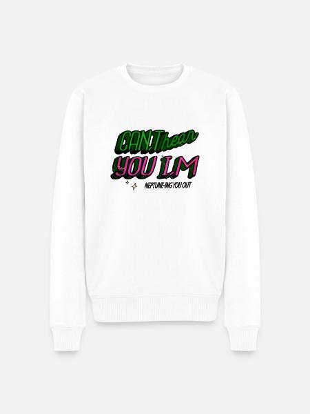 planets gift idea telescope geek - Men's Premium Organic Jumper - white