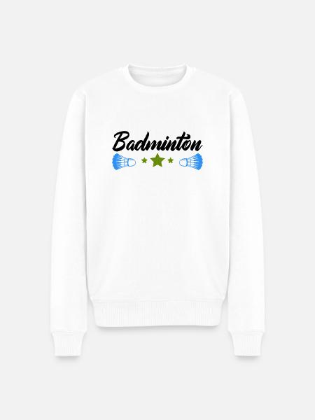 badminton - Pull Premium bio Homme - blanc
