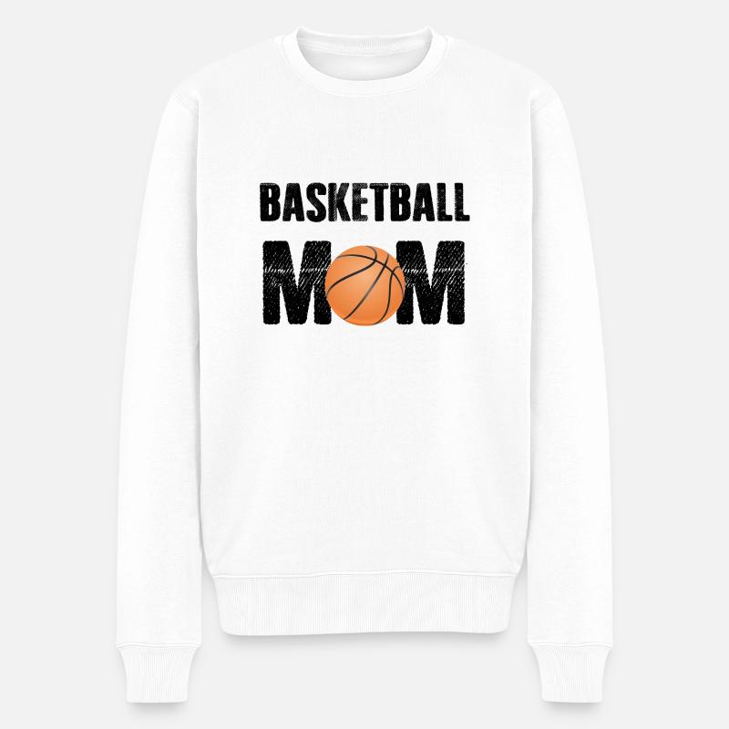 Basketball - Männer Premium Bio Pullover - Weiß