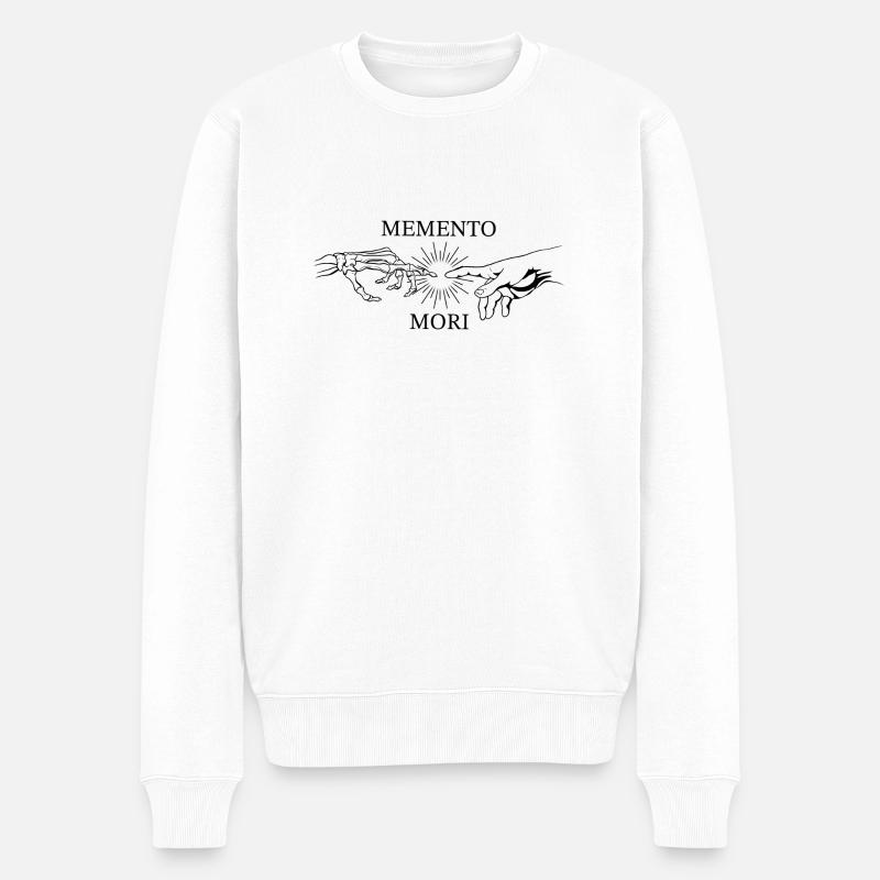 Memento Mori - Pull Premium bio Homme - blanc