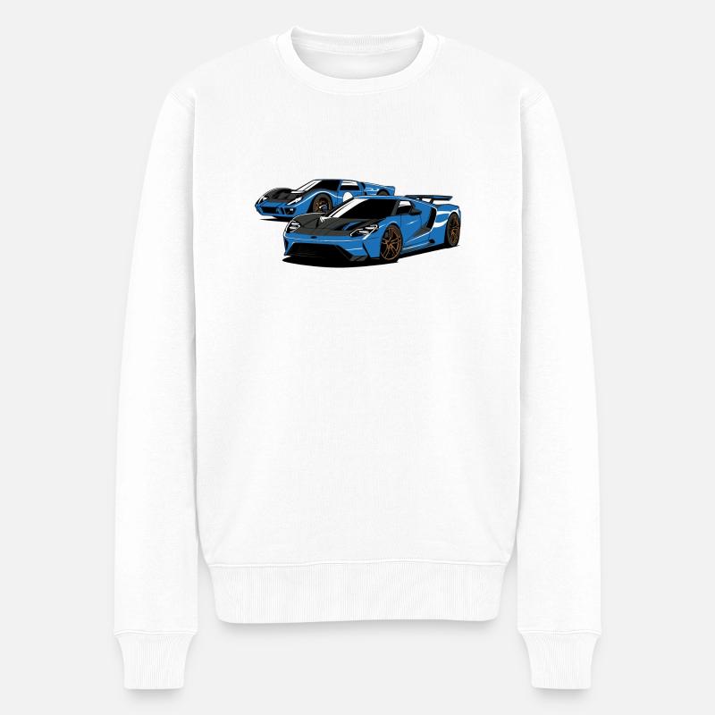 Gt new gt old - Männer Premium Bio Pullover - Weiß