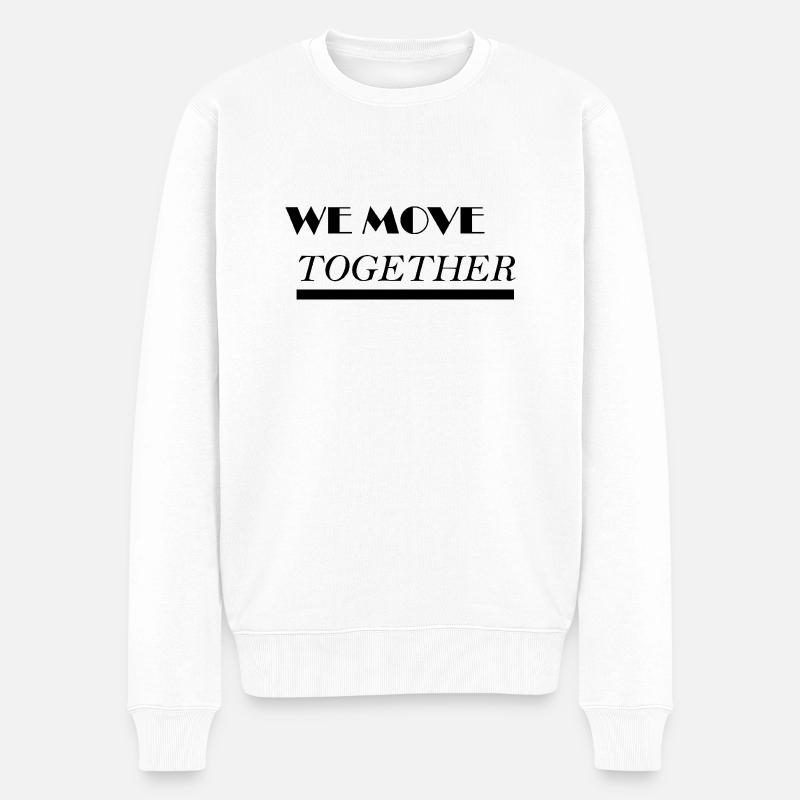 NOUS DÉMÉNAGEONS - Pull Premium bio Homme - blanc