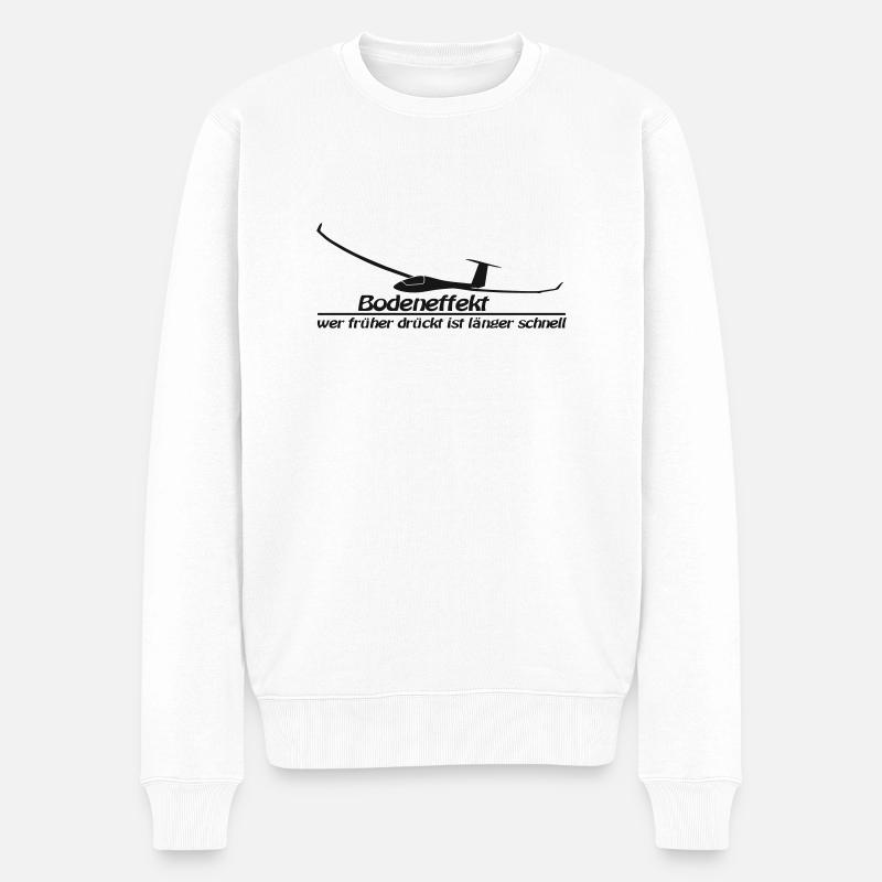 bodeneffekt - Männer Premium Bio Pullover - Weiß