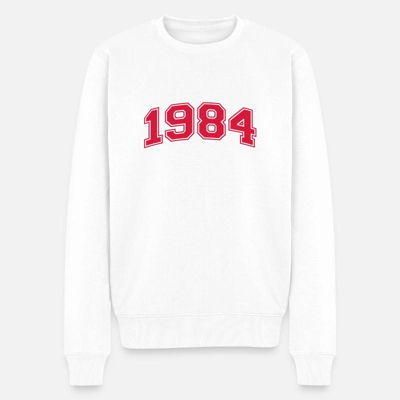 1984 - Pull Premium bio Homme - blanc