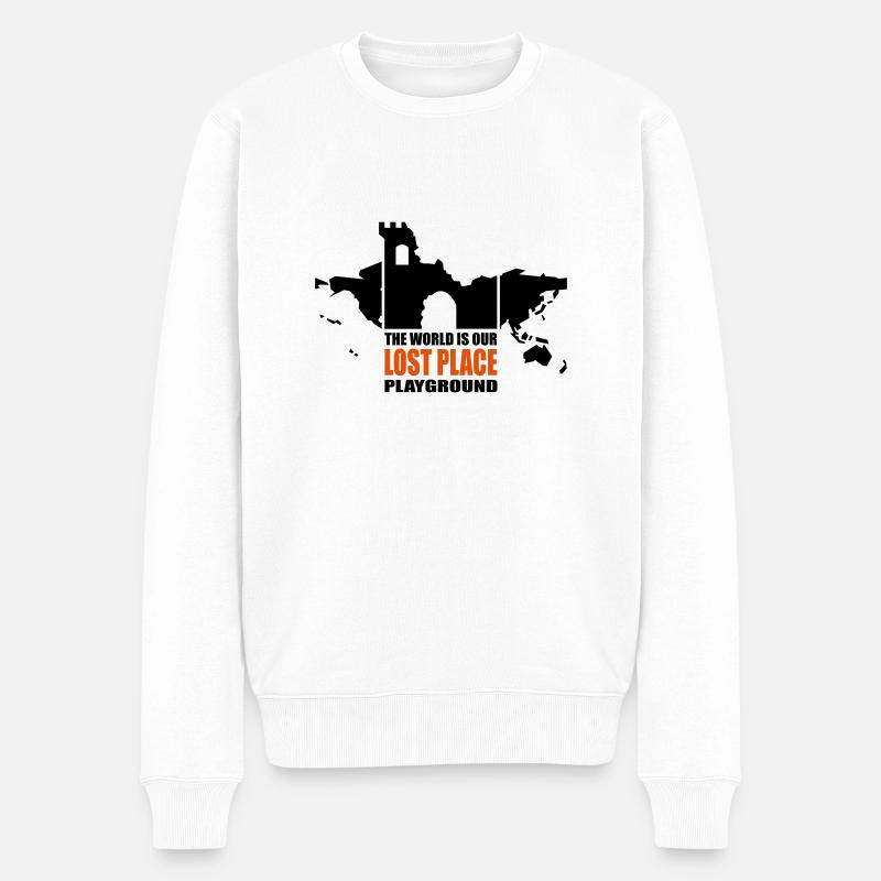 Lost Place - 2colors - 2011 - Männer Premium Bio Pullover - Weiß