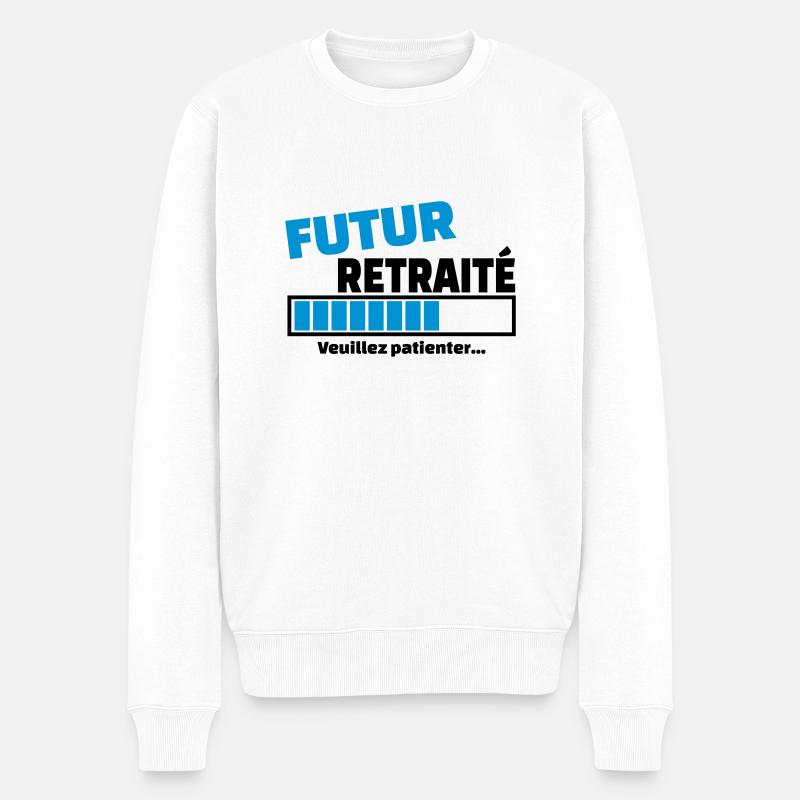 futur retraité - Pull Premium bio Homme - blanc
