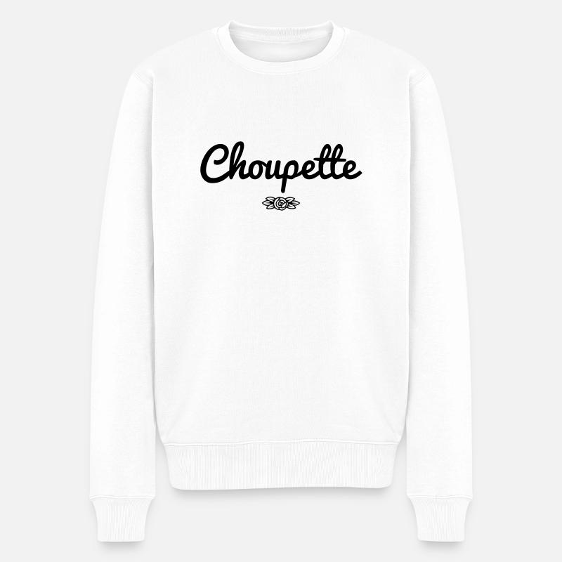 Choupette - Pull Premium bio Homme - blanc