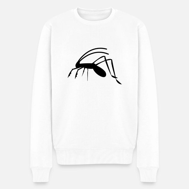 Heuschrecke weta Cricket Insektenfühler gruselig! - Männer Premium Bio Pullover - Weiß