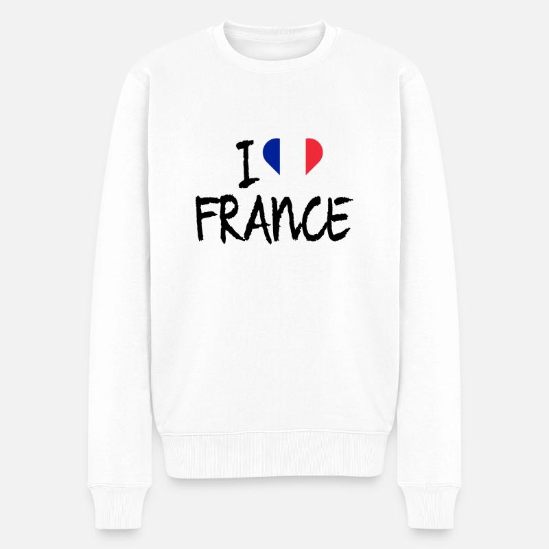 France - Pull Premium bio Homme - blanc