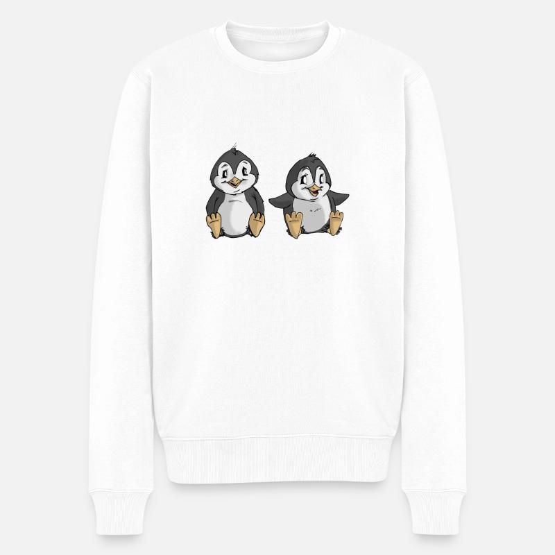 Pingouin Enfants - Pull Premium bio Homme - blanc