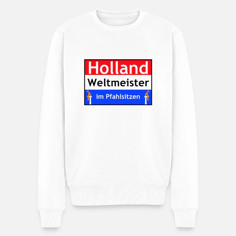 Hollande - Pull Premium bio Homme - blanc