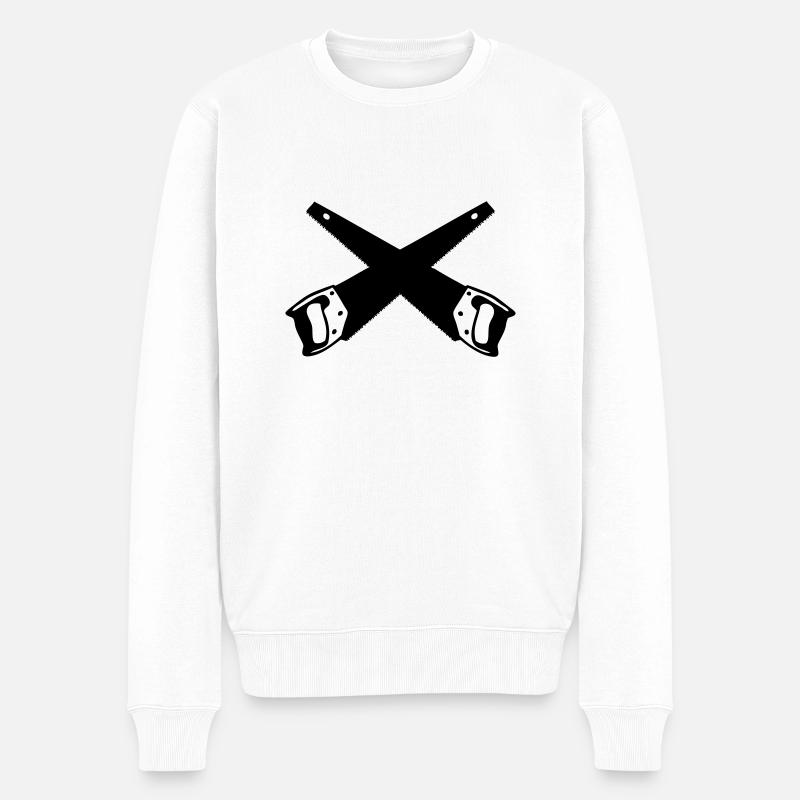 scie - Pull Premium bio Homme - blanc