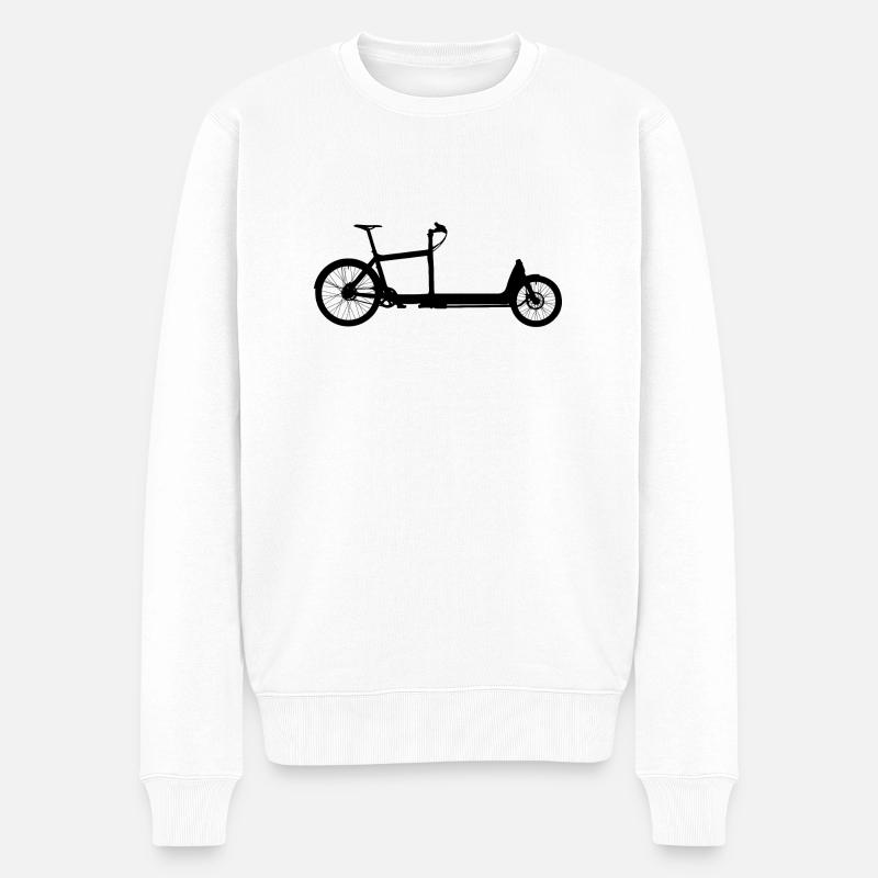 Lastenrad - Männer Premium Bio Pullover - Weiß