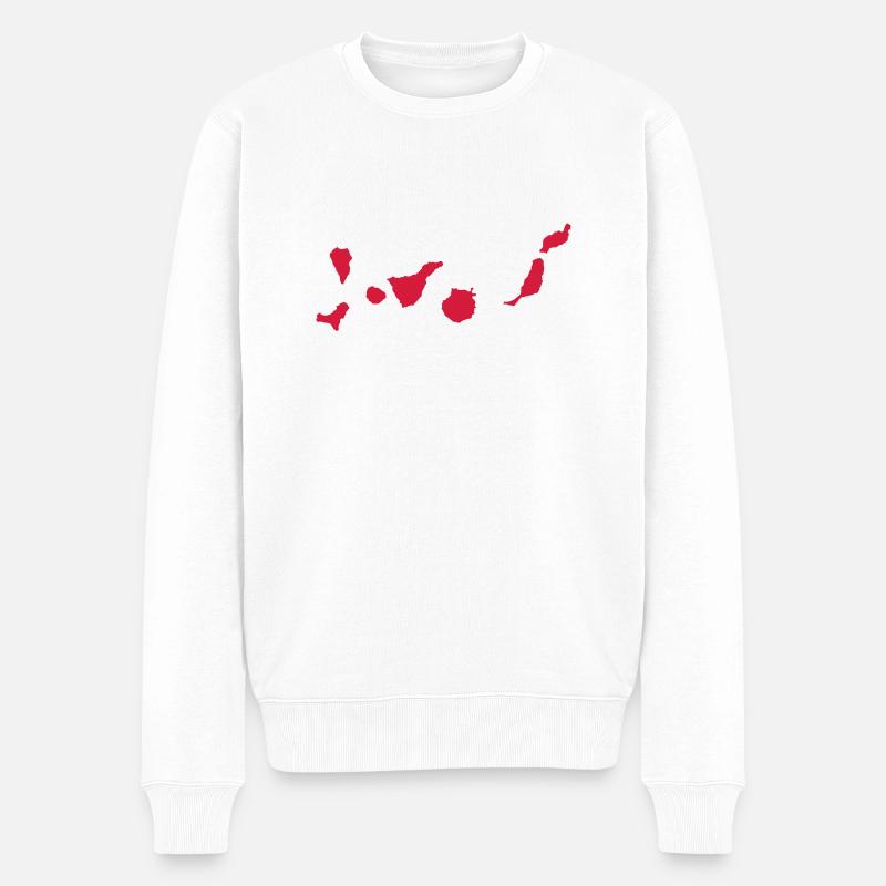 Canaries îles - Pull Premium bio Homme - blanc