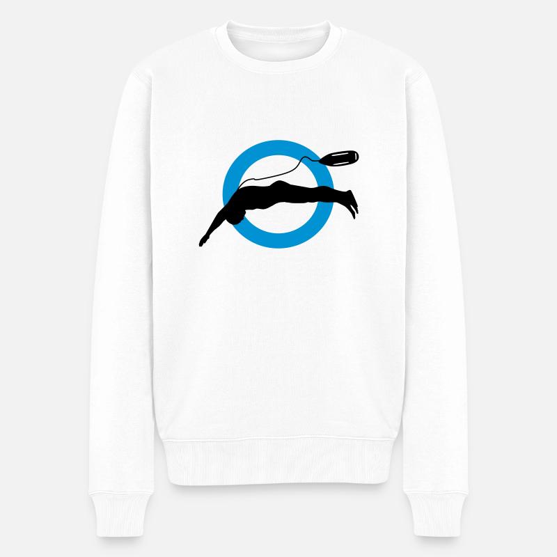 rettungsschwimmer - Pull Premium bio Homme - blanc