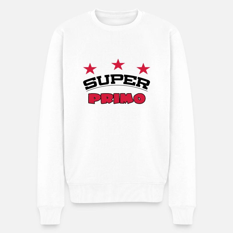 Super primo - Pull Premium bio Homme - blanc