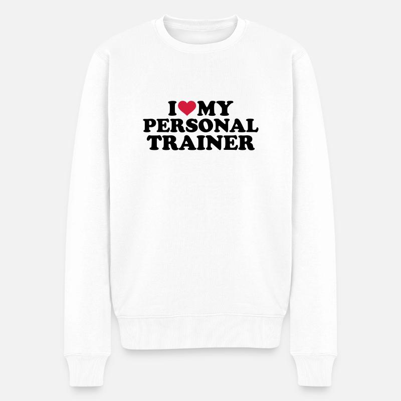 Personal Trainer - Männer Premium Bio Pullover - Weiß