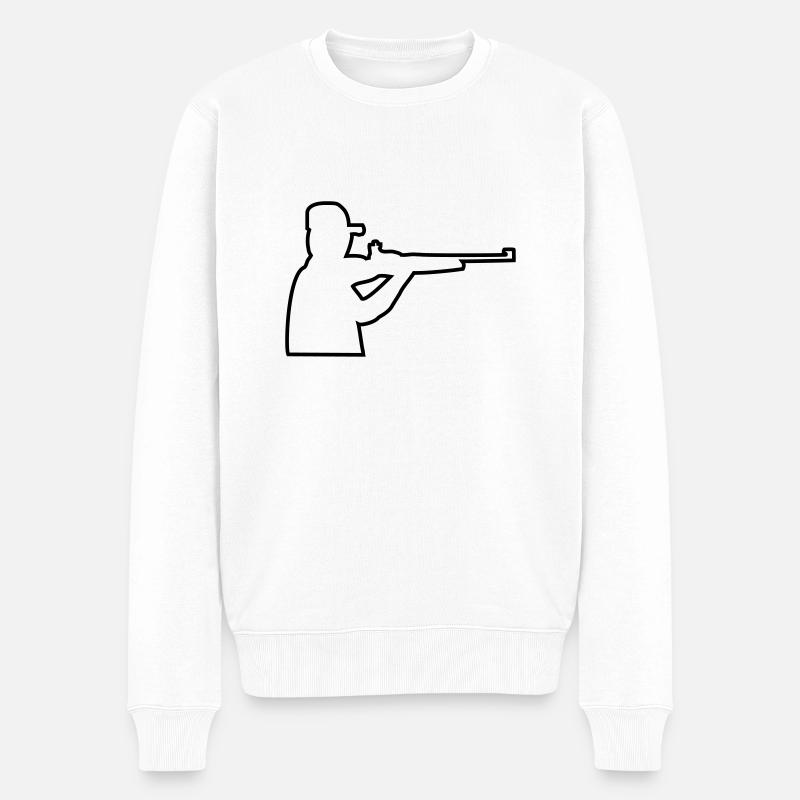 chasseur - Pull Premium bio Homme - blanc