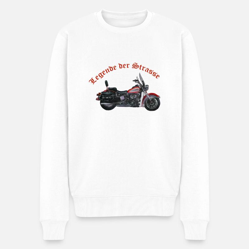 Moto, vélo - Pull Premium bio Homme - blanc