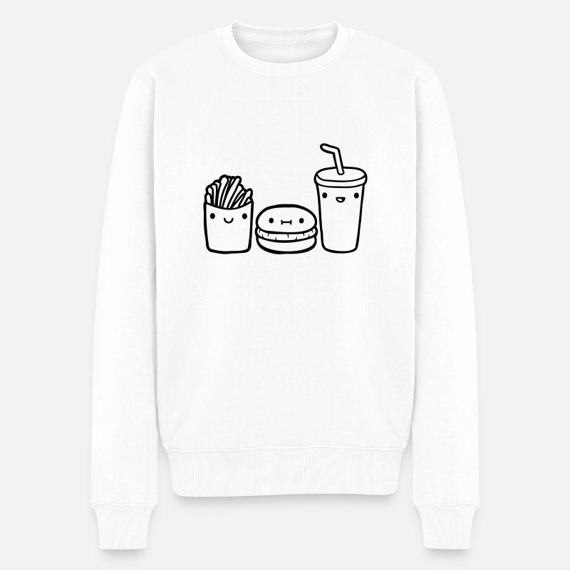Équipe Fast Food - Pull Premium bio Homme - blanc