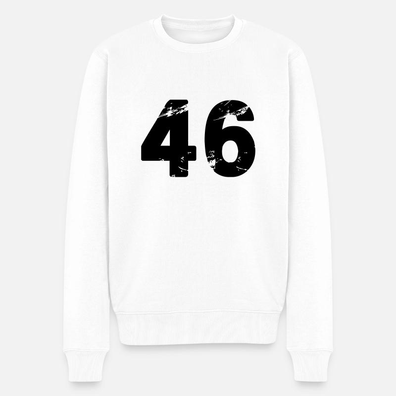 46 - Männer Premium Bio Pullover - Weiß
