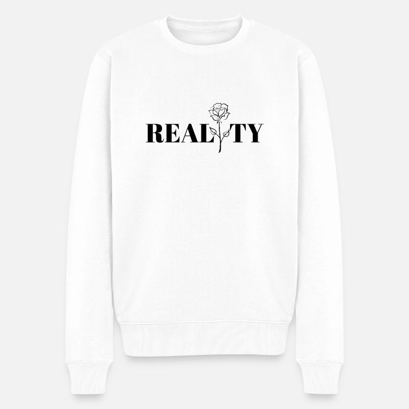 Un design cool, la réalité. - Pull Premium bio Homme - blanc