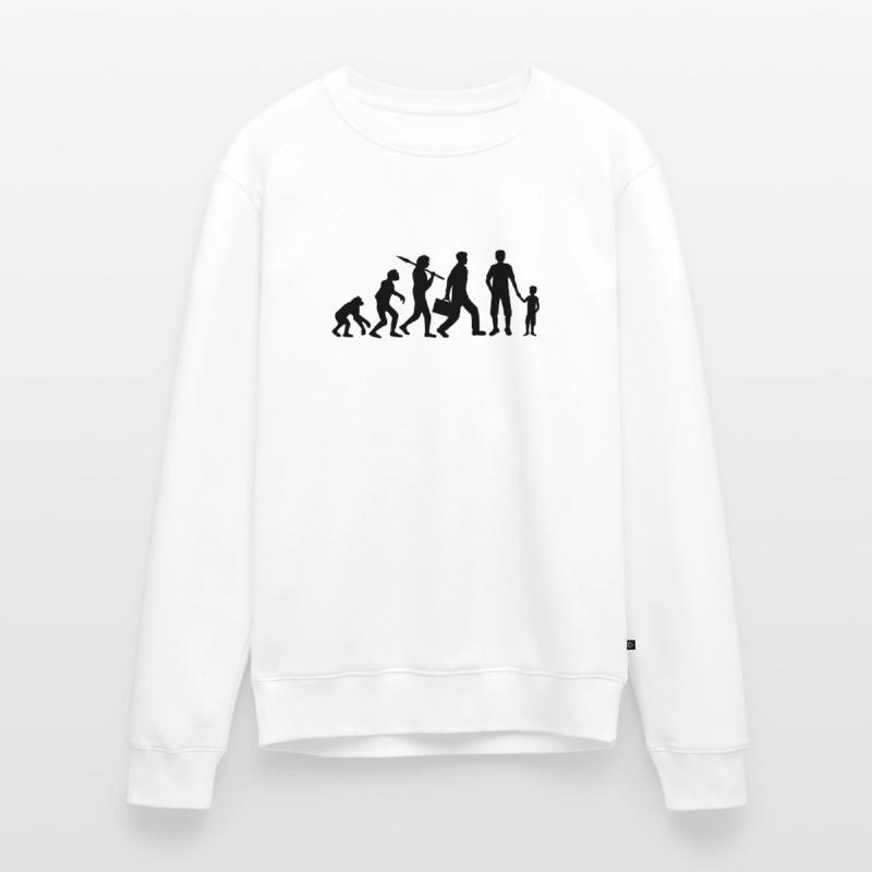 Stolzer Papa Junge Evolution Männer Premium Bio Pullover