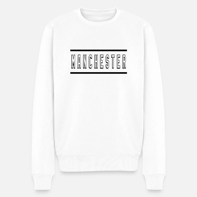 Velours côtelé - Pull Premium bio Homme - blanc