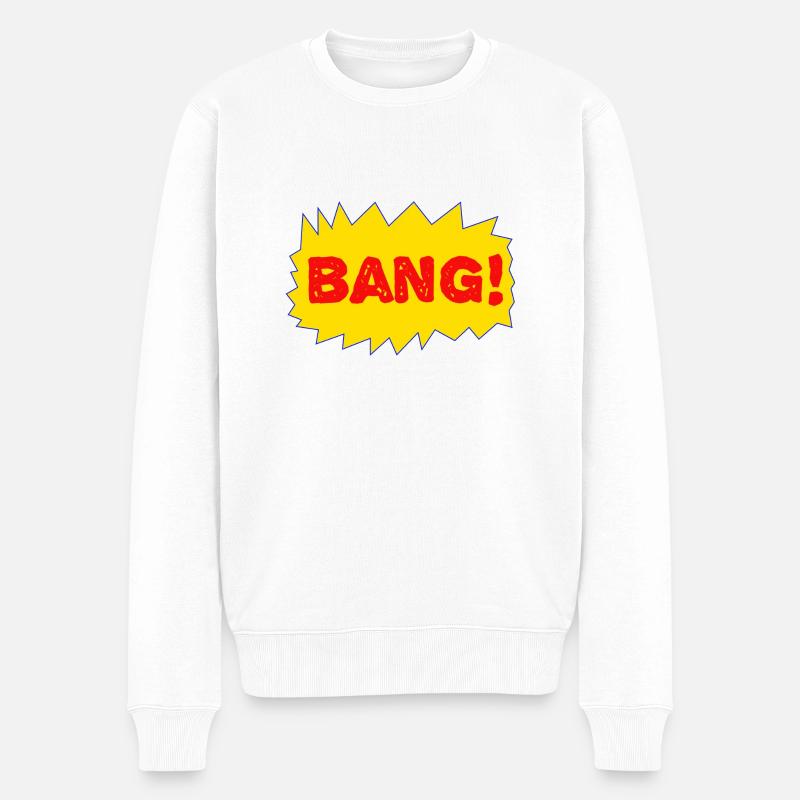 Bang - Männer Premium Bio Pullover - Weiß