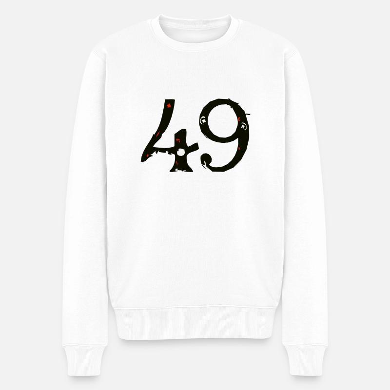 49 Nummer neunundvierzig 2003 A - Männer Premium Bio Pullover - Weiß