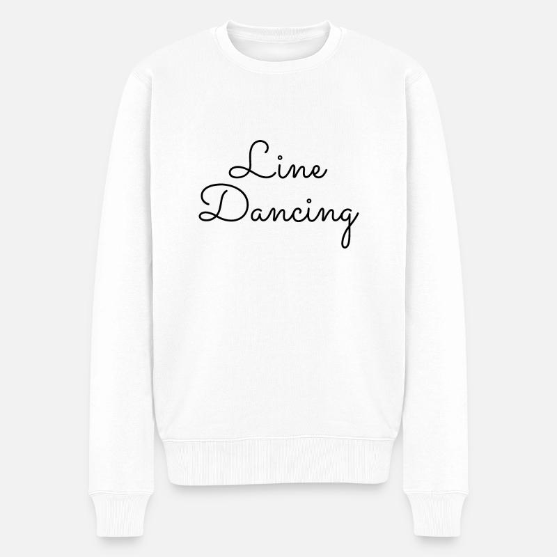 Dancing Dance Music - Männer Premium Bio Pullover - Weiß