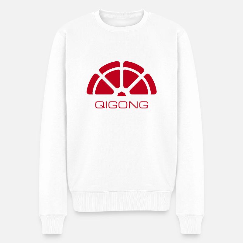 Symbole du Qigong - Pull Premium bio Homme - blanc