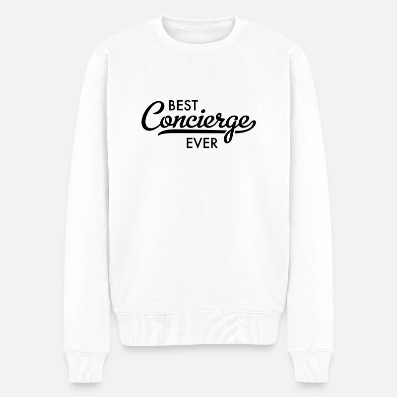 Concierge - Männer Premium Bio Pullover - Weiß