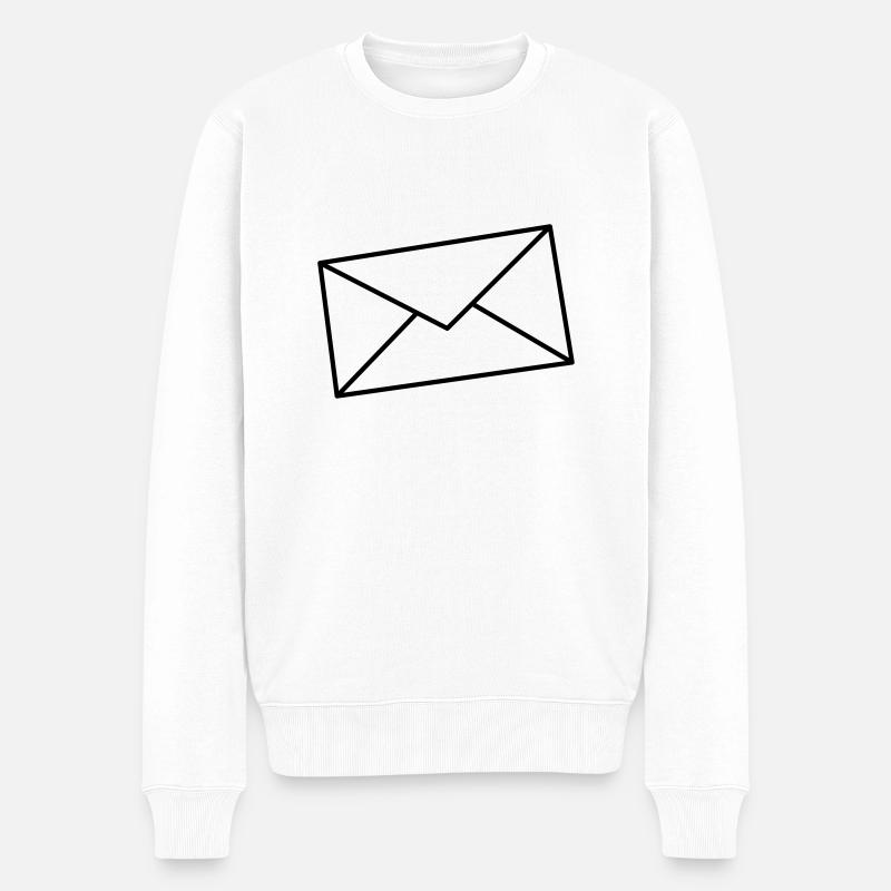 Lettre - Pull Premium bio Homme - blanc