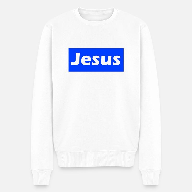 Jésus - Pull Premium bio Homme - blanc