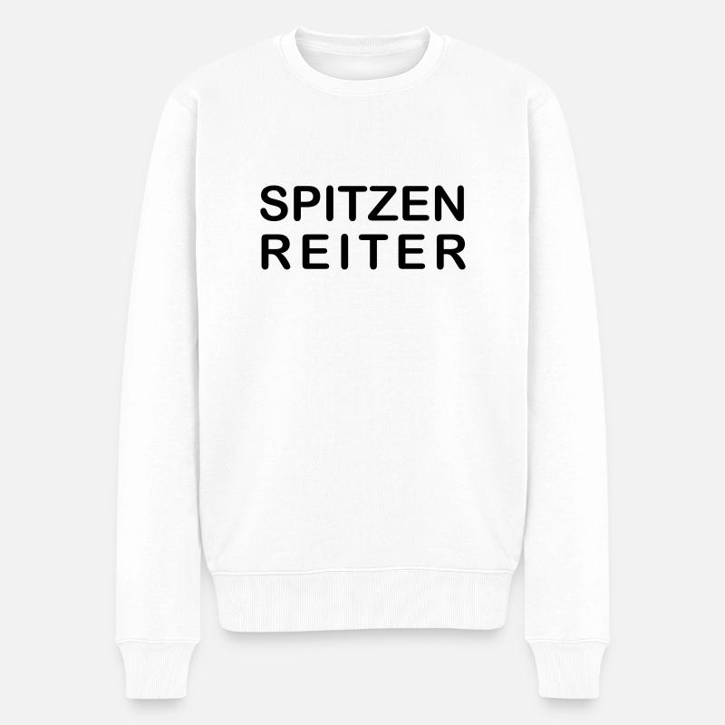 spitzenreiter - Männer Premium Bio Pullover - Weiß