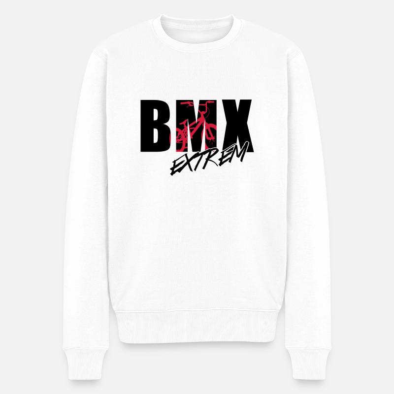 bmx 2_2c - Pull Premium bio Homme - blanc