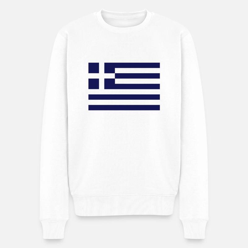 Grèce - Pull Premium bio Homme - blanc